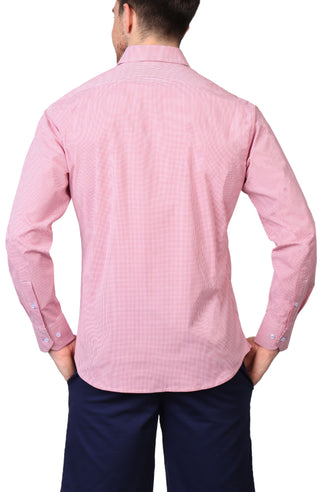 Signature Micro Gingham Long Sleeve Sport Shirt