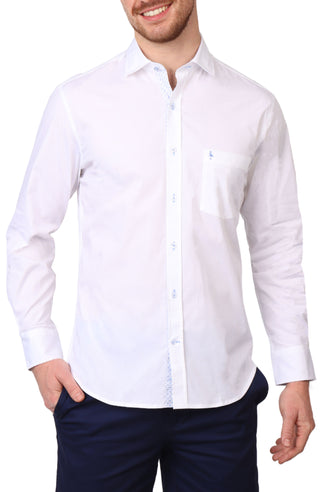 Solid Long Sleeve Sport Shirt