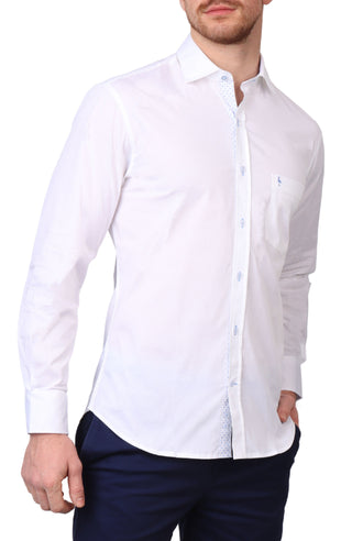 Solid Long Sleeve Sport Shirt