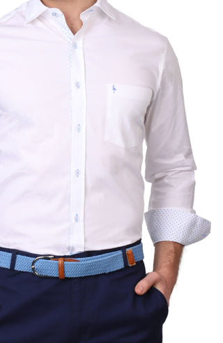 Solid Long Sleeve Sport Shirt