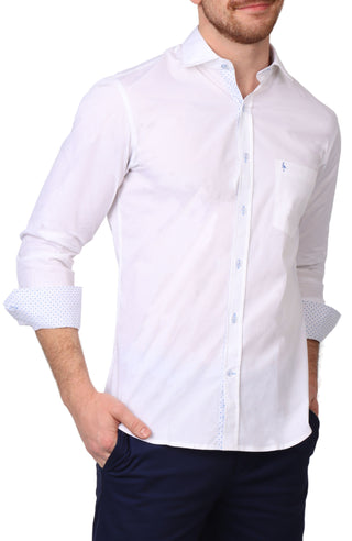 Solid Long Sleeve Sport Shirt