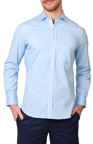 Solid Long Sleeve Sport Shirt