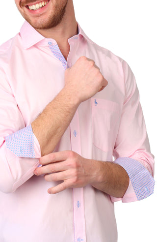 Solid Long Sleeve Sport Shirt