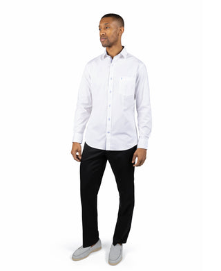 Solid Long Sleeve Sport Shirt