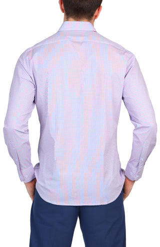 Mini Retro Print Long Sleeve Sport Shirt