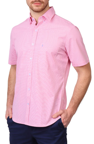 Signature Micro Gingham Short Sleeve Shirt