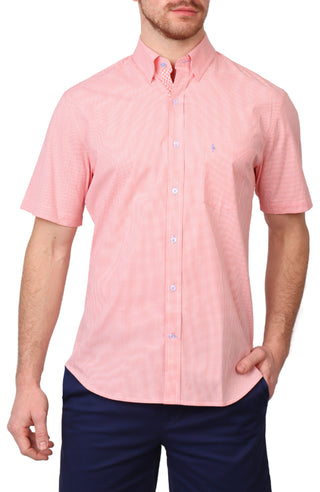 Signature Micro Gingham Short Sleeve Shirt