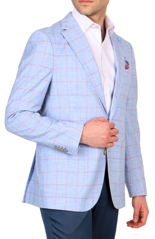 Melange Windowpane Sport Coat