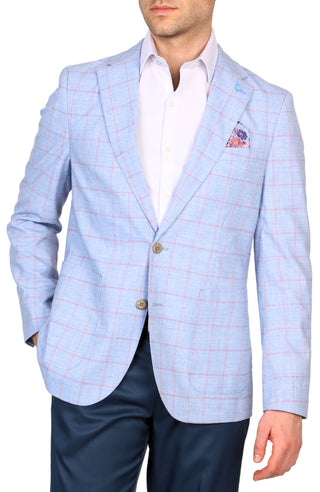 Melange Windowpane Sport Coat