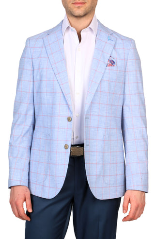 Melange Windowpane Sport Coat