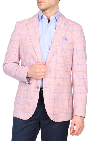 Melange Windowpane Sport Coat