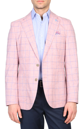 Melange Windowpane Sport Coat