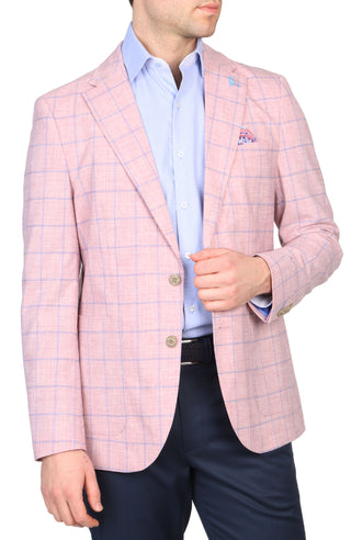 Melange Windowpane Sport Coat