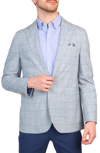 Melange Windowpane Sport Coat