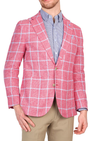 Sunwashed Red Windowpane Sport Coat