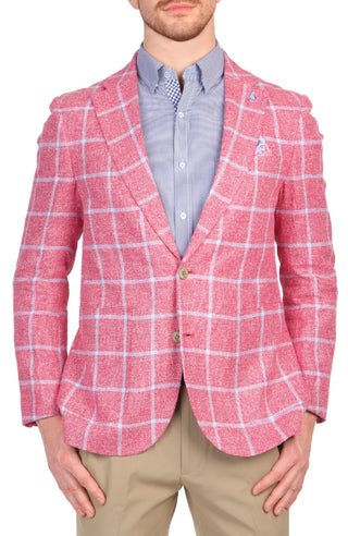 Sunwashed Red Windowpane Sport Coat