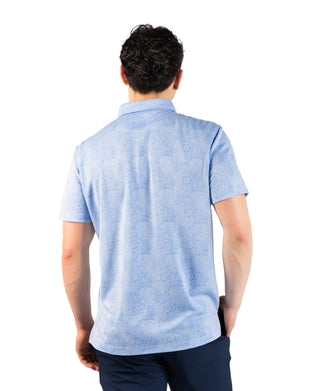 Distressed Floral Modal Polo