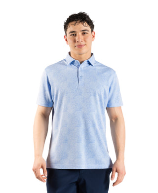 Distressed Floral Modal Polo