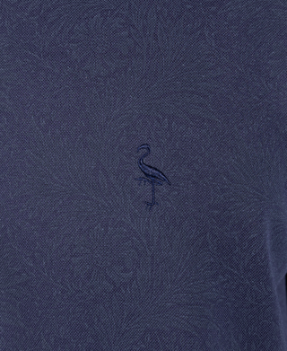 Distressed Floral Modal Polo