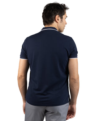 Quarter Zip Fine Pique Polo