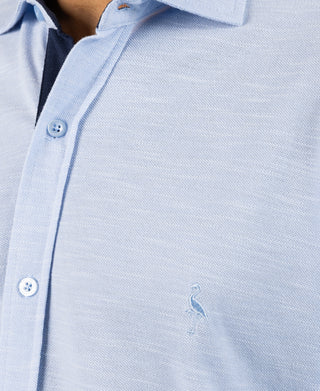 Slub Pique Short Sleeve Shirt