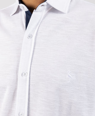 Slub Pique Short Sleeve Shirt