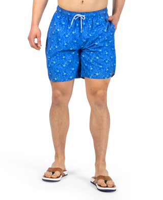 Tropical Floral Printed Swim Shorts