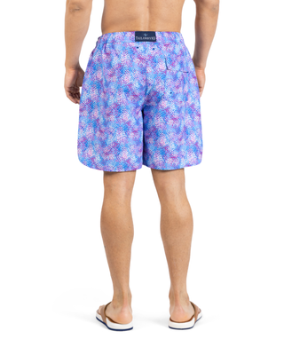 Brushstroke Printed Swim Shorts