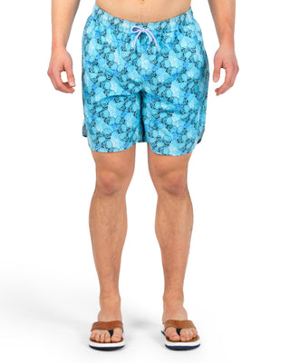 Skulls Printed Swim Shorts
