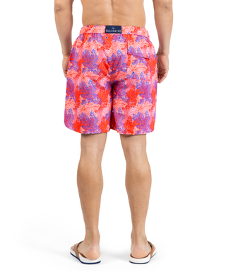 Leaves Printed Swim Shorts