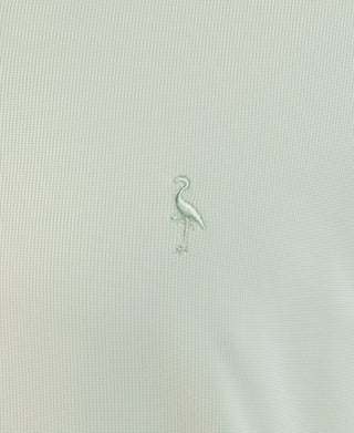 Micro Grid Textured Performance Polo