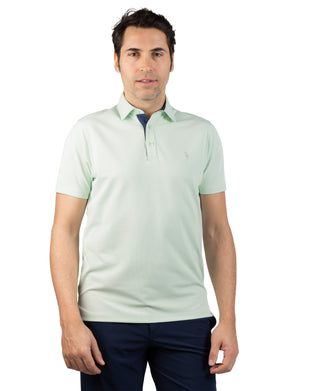 Micro Grid Textured Performance Polo