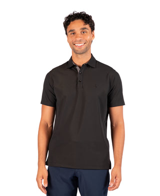 Micro Grid Textured Performance Polo