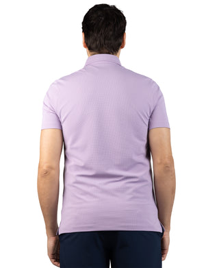 Micro Grid Textured Performance Polo