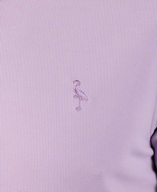 Micro Grid Textured Performance Polo