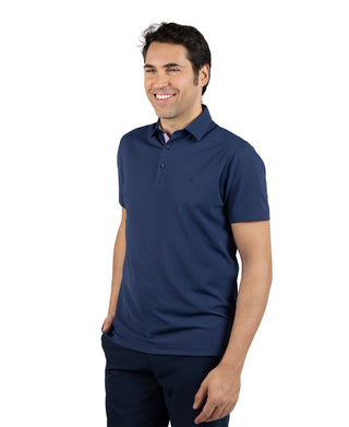 Micro Grid Textured Performance Polo