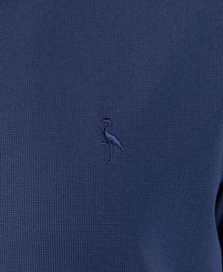 Micro Grid Textured Performance Polo