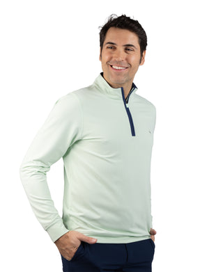 Micro Grid Textured Performance Quarter Zip