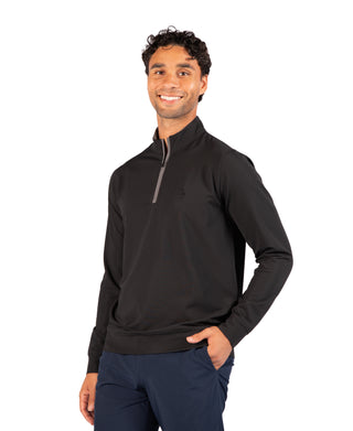 Micro Grid Textured Performance Quarter Zip