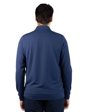 Micro Grid Textured Performance Quarter Zip