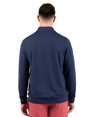 Micro Grid Textured Performance Quarter Zip