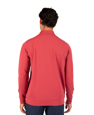 Micro Grid Textured Performance Quarter Zip