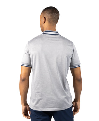 Quarter Zip Mesh Performance Polo with Stripe Tipping