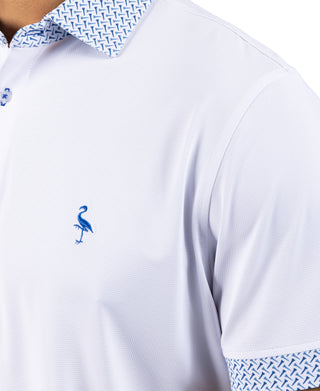 Micro Perforated Performance Short Sleeve Polo