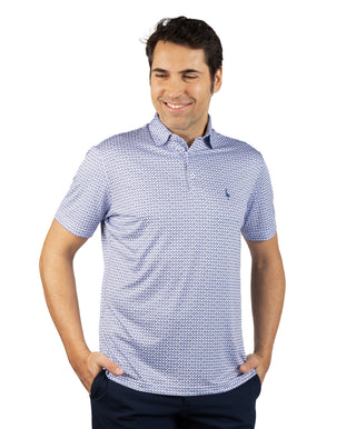 Nested Diamond Performance Polo