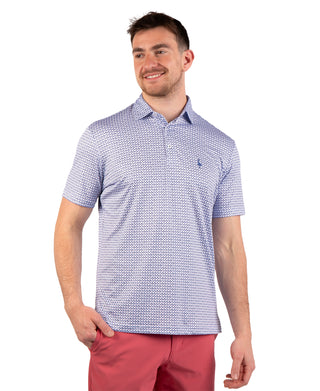 Nested Diamond Performance Polo