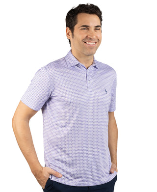 Nested Diamond Performance Polo