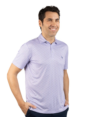 Nested Diamond Performance Polo