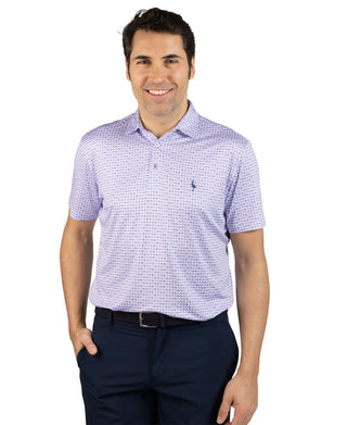 Nested Diamond Performance Polo