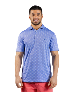 Geo Floral Performance Polo